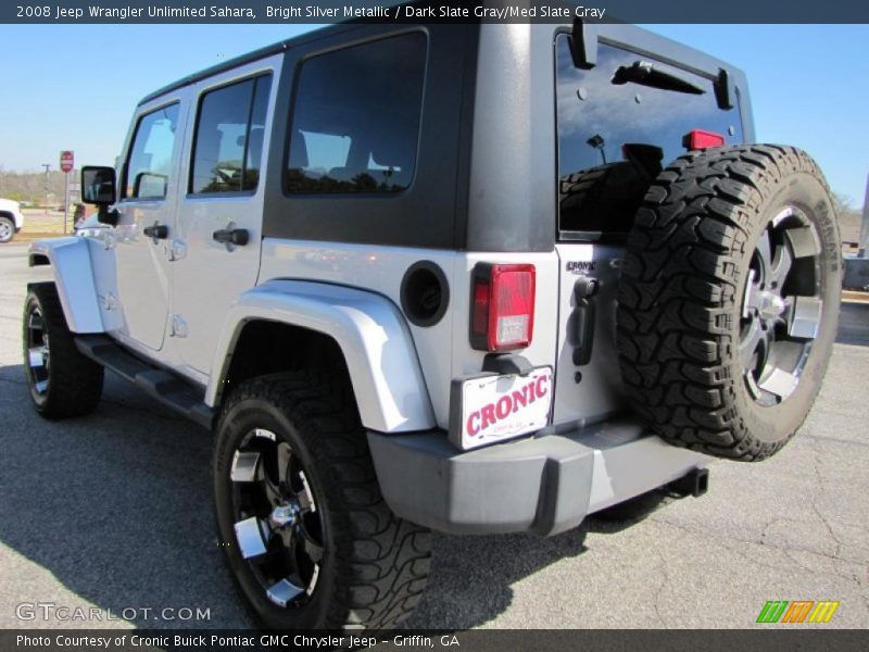 Bright Silver Metallic / Dark Slate Gray/Med Slate Gray 2008 Jeep Wrangler Unlimited Sahara