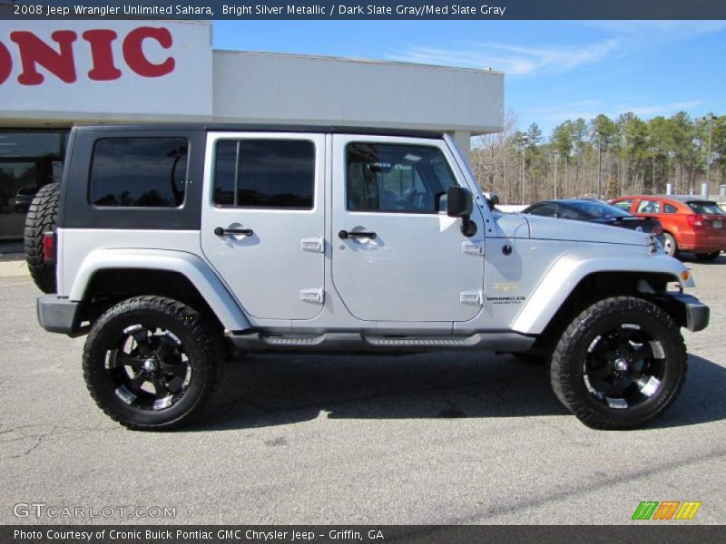 Bright Silver Metallic / Dark Slate Gray/Med Slate Gray 2008 Jeep Wrangler Unlimited Sahara