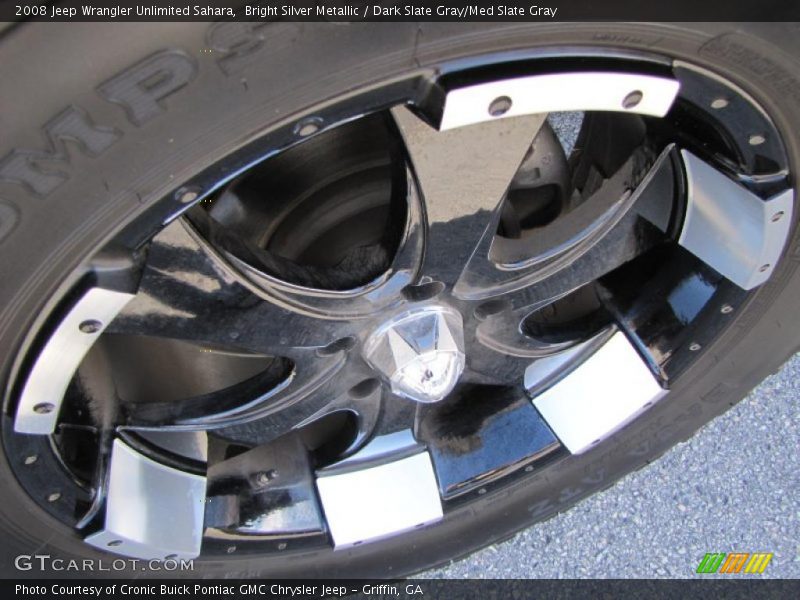 Bright Silver Metallic / Dark Slate Gray/Med Slate Gray 2008 Jeep Wrangler Unlimited Sahara