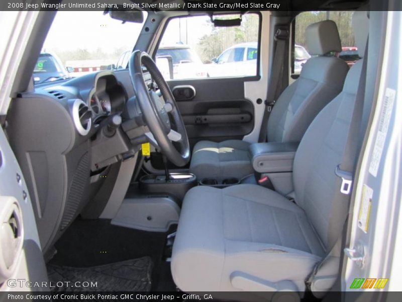 Bright Silver Metallic / Dark Slate Gray/Med Slate Gray 2008 Jeep Wrangler Unlimited Sahara