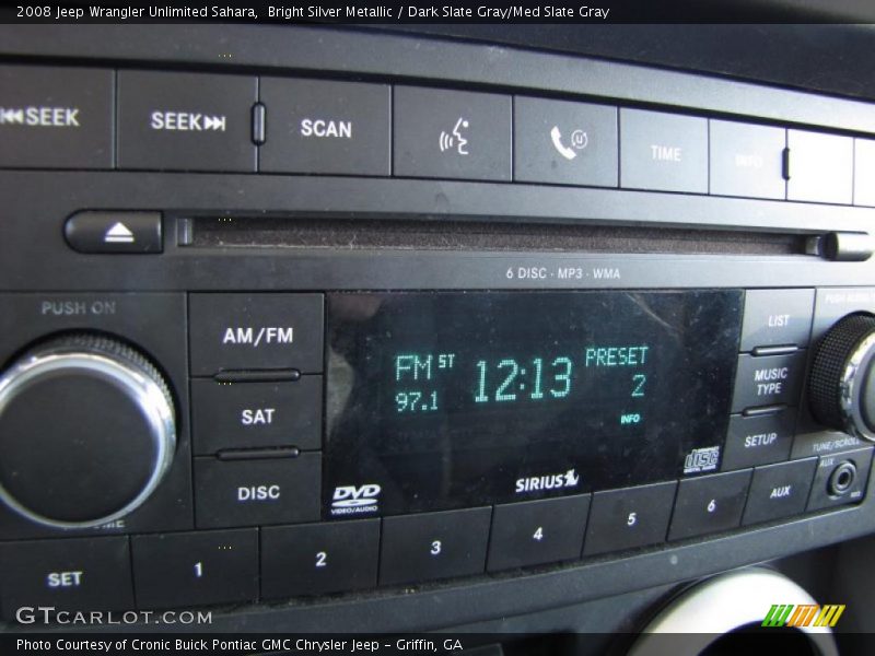 Bright Silver Metallic / Dark Slate Gray/Med Slate Gray 2008 Jeep Wrangler Unlimited Sahara