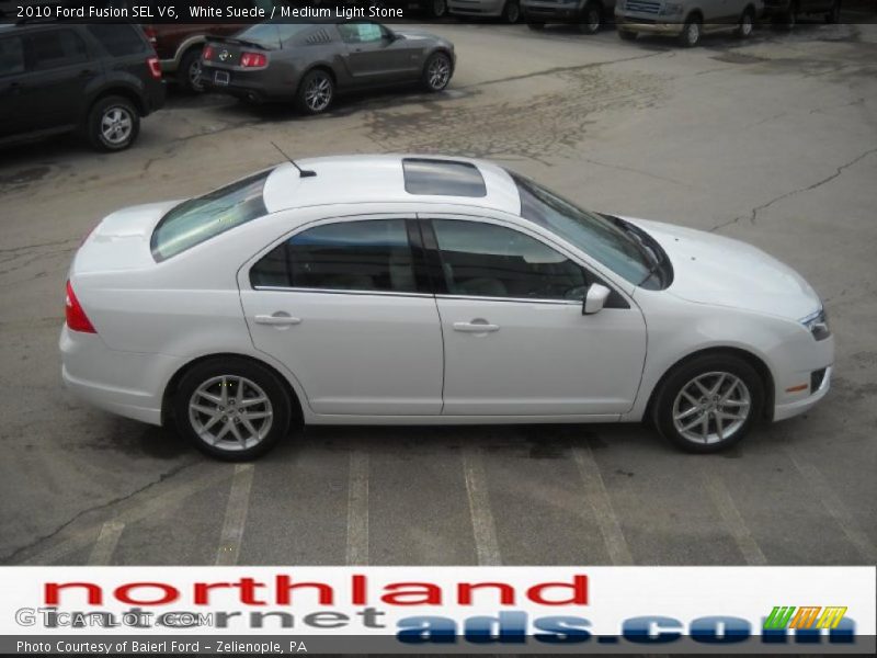 White Suede / Medium Light Stone 2010 Ford Fusion SEL V6