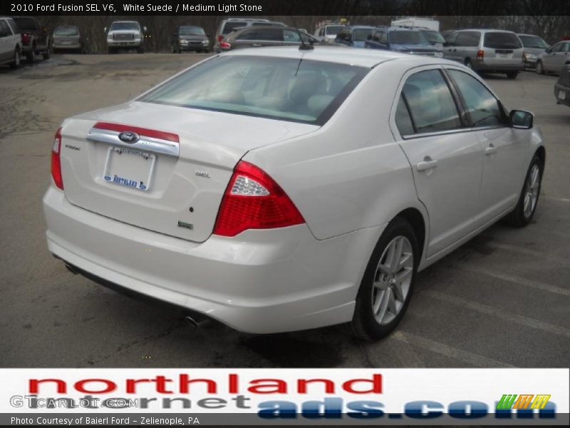 White Suede / Medium Light Stone 2010 Ford Fusion SEL V6