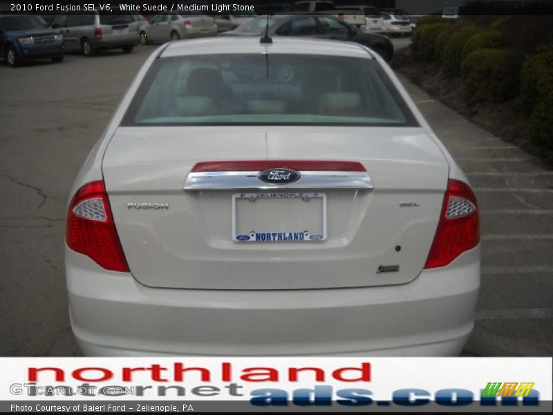 White Suede / Medium Light Stone 2010 Ford Fusion SEL V6