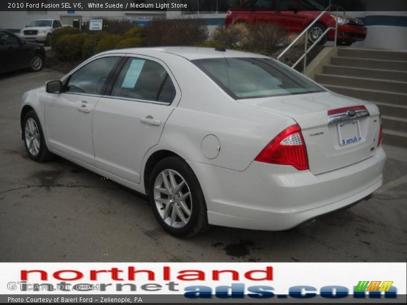 White Suede / Medium Light Stone 2010 Ford Fusion SEL V6