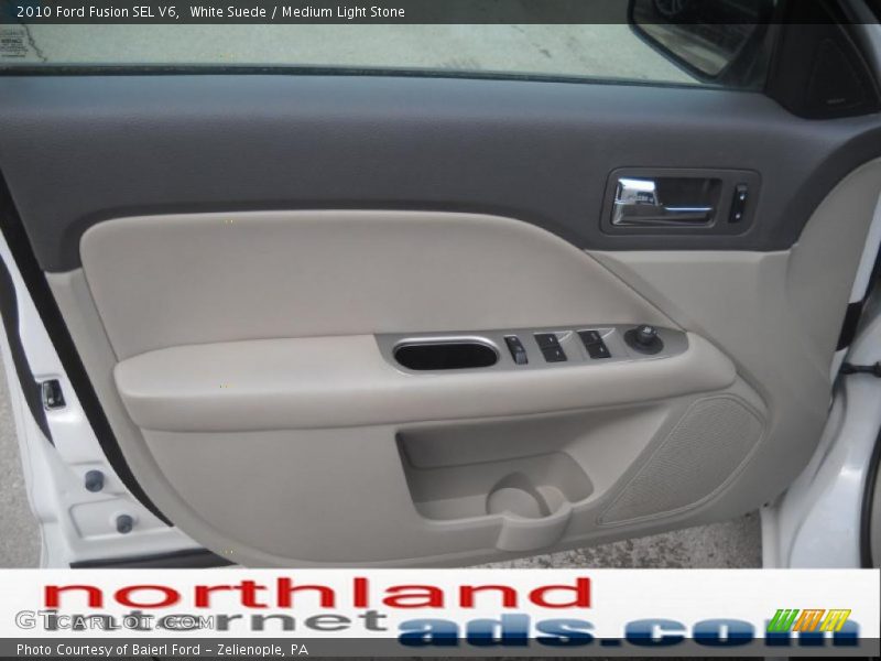 White Suede / Medium Light Stone 2010 Ford Fusion SEL V6