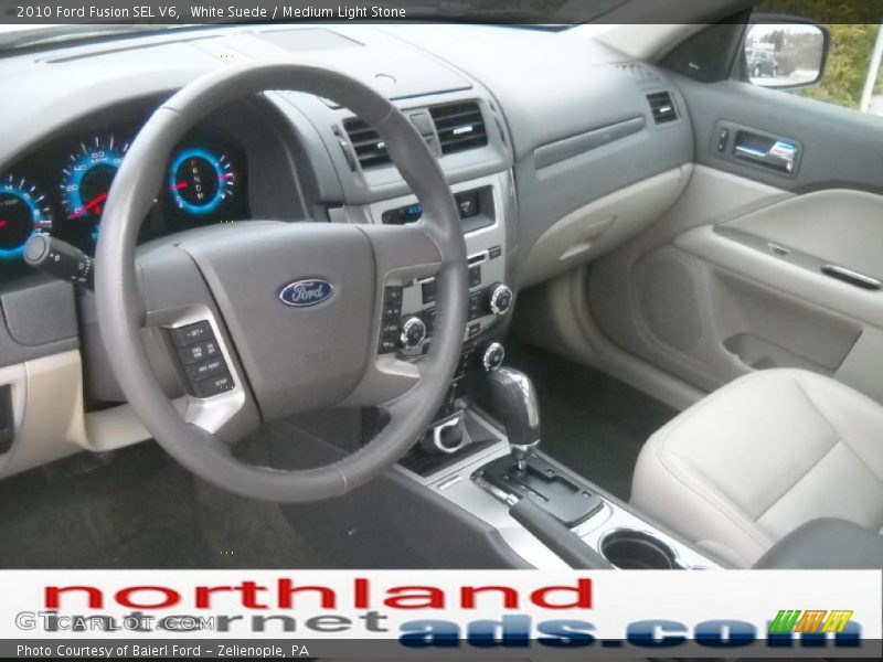 White Suede / Medium Light Stone 2010 Ford Fusion SEL V6