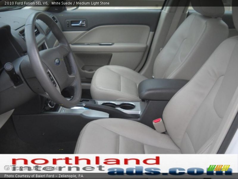 White Suede / Medium Light Stone 2010 Ford Fusion SEL V6