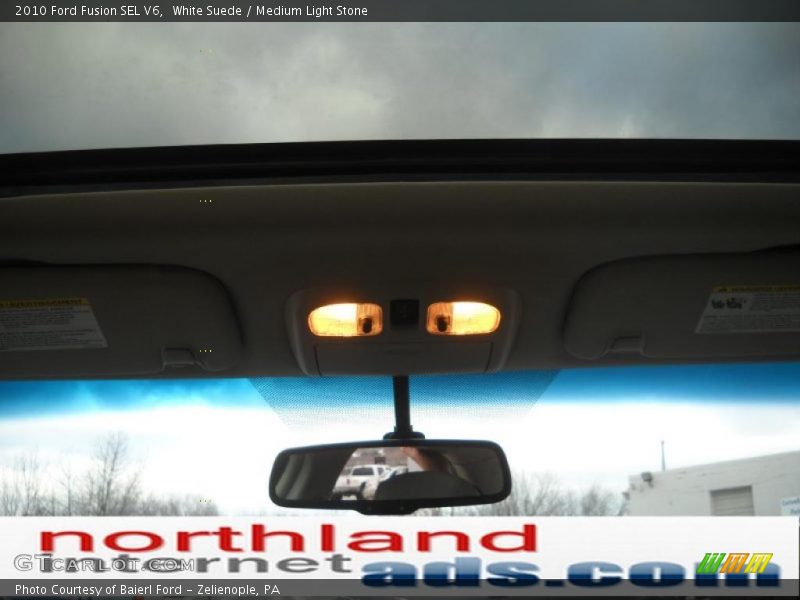 White Suede / Medium Light Stone 2010 Ford Fusion SEL V6