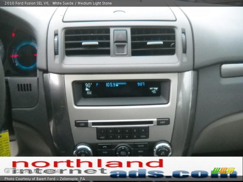 White Suede / Medium Light Stone 2010 Ford Fusion SEL V6