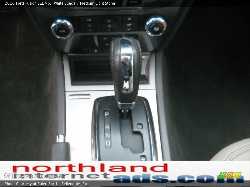 White Suede / Medium Light Stone 2010 Ford Fusion SEL V6