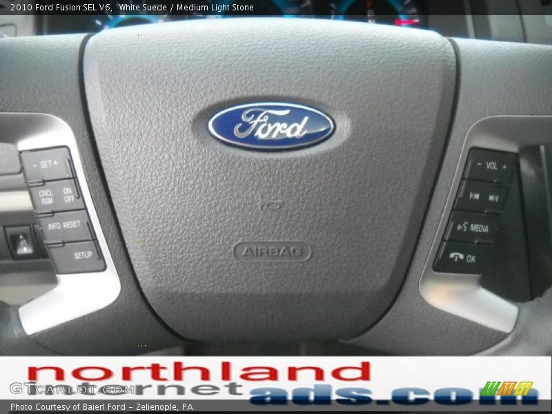 White Suede / Medium Light Stone 2010 Ford Fusion SEL V6