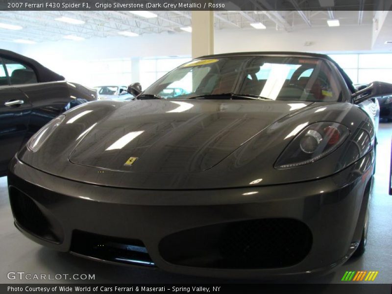 Grigio Silverstone (Dark Grey Metallic) / Rosso 2007 Ferrari F430 Spider F1