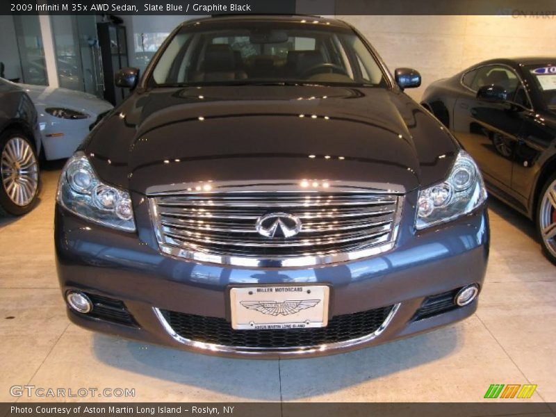 Slate Blue / Graphite Black 2009 Infiniti M 35x AWD Sedan