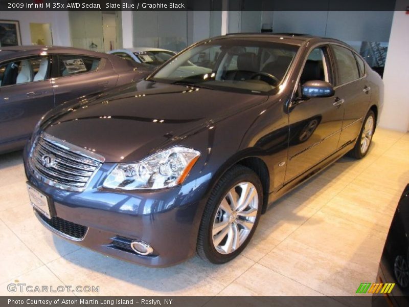 Slate Blue / Graphite Black 2009 Infiniti M 35x AWD Sedan