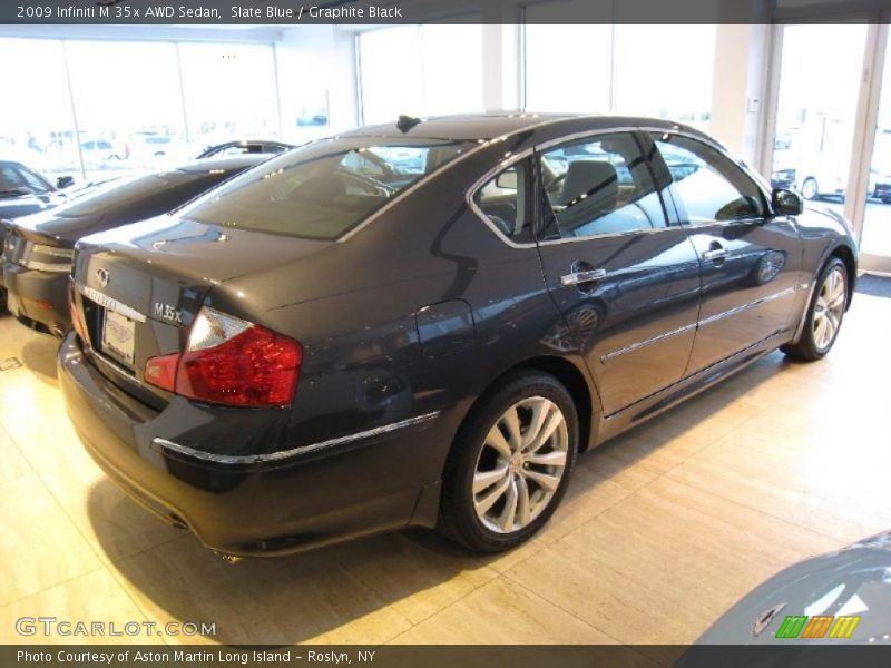 Slate Blue / Graphite Black 2009 Infiniti M 35x AWD Sedan