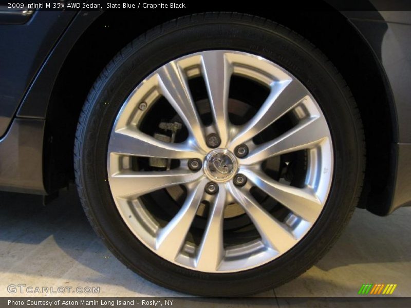 Slate Blue / Graphite Black 2009 Infiniti M 35x AWD Sedan