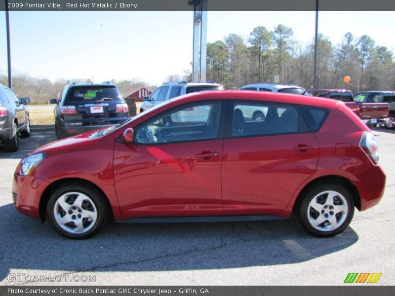 Red Hot Metallic / Ebony 2009 Pontiac Vibe