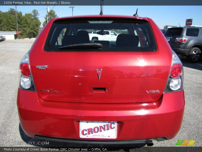 Red Hot Metallic / Ebony 2009 Pontiac Vibe