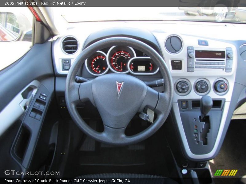 Red Hot Metallic / Ebony 2009 Pontiac Vibe