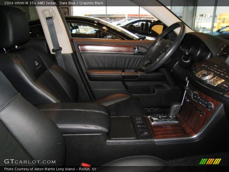 Slate Blue / Graphite Black 2009 Infiniti M 35x AWD Sedan
