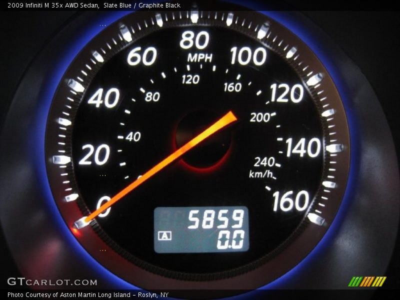 Slate Blue / Graphite Black 2009 Infiniti M 35x AWD Sedan