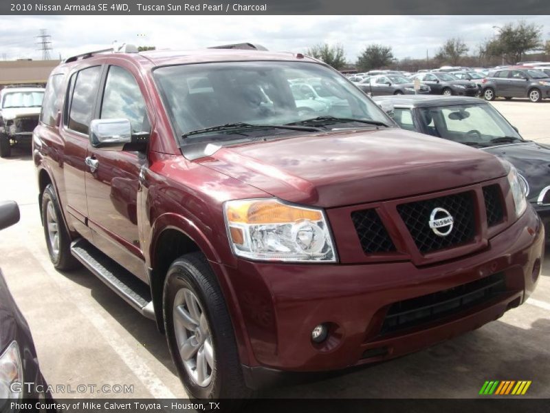 Tuscan Sun Red Pearl / Charcoal 2010 Nissan Armada SE 4WD