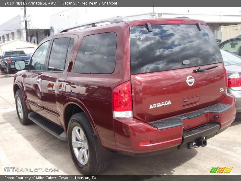 Tuscan Sun Red Pearl / Charcoal 2010 Nissan Armada SE 4WD
