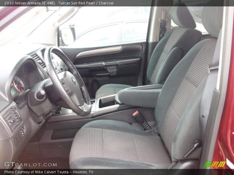  2010 Armada SE 4WD Charcoal Interior