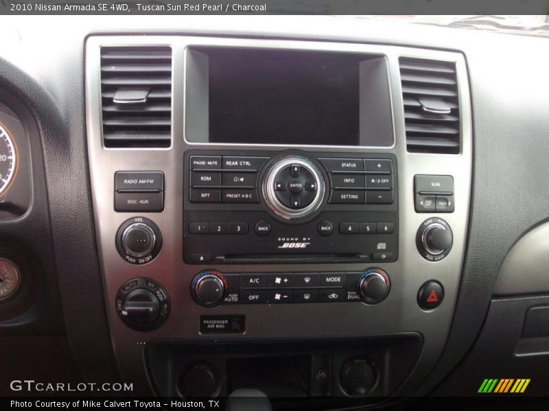 Controls of 2010 Armada SE 4WD
