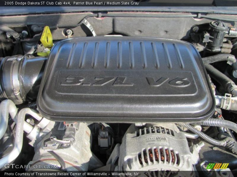 Patriot Blue Pearl / Medium Slate Gray 2005 Dodge Dakota ST Club Cab 4x4