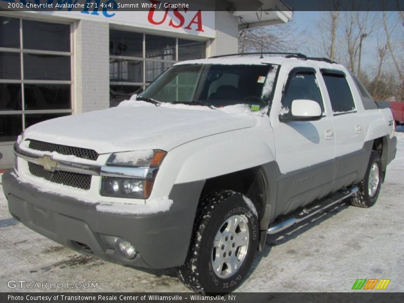 Summit White / Graphite 2002 Chevrolet Avalanche Z71 4x4