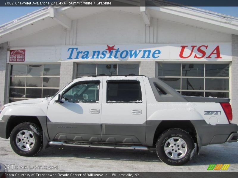 Summit White / Graphite 2002 Chevrolet Avalanche Z71 4x4