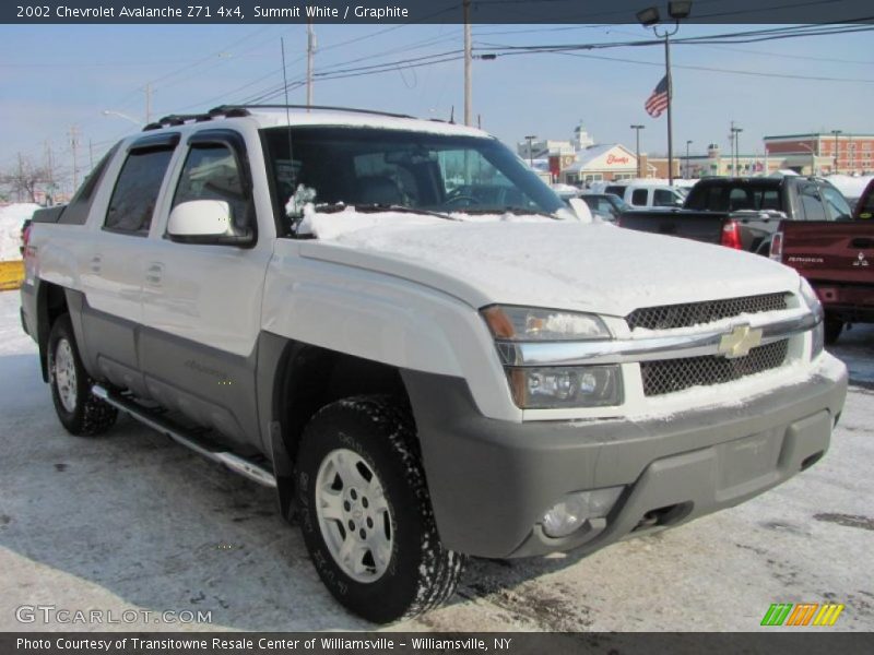 Summit White / Graphite 2002 Chevrolet Avalanche Z71 4x4