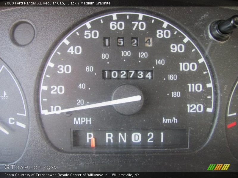 Black / Medium Graphite 2000 Ford Ranger XL Regular Cab