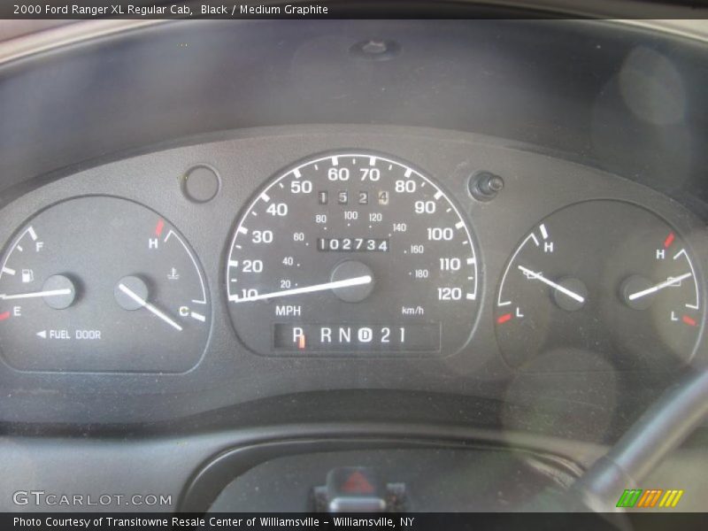 Black / Medium Graphite 2000 Ford Ranger XL Regular Cab