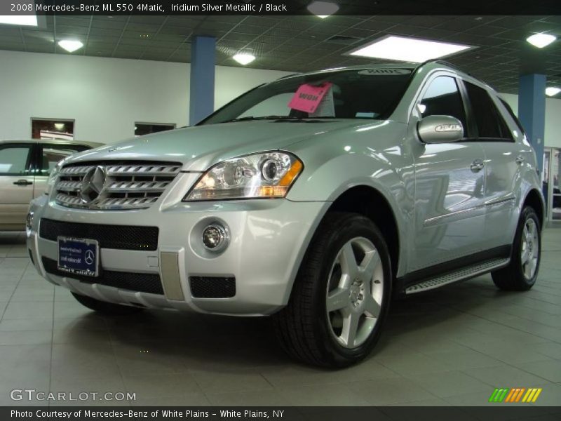 Iridium Silver Metallic / Black 2008 Mercedes-Benz ML 550 4Matic