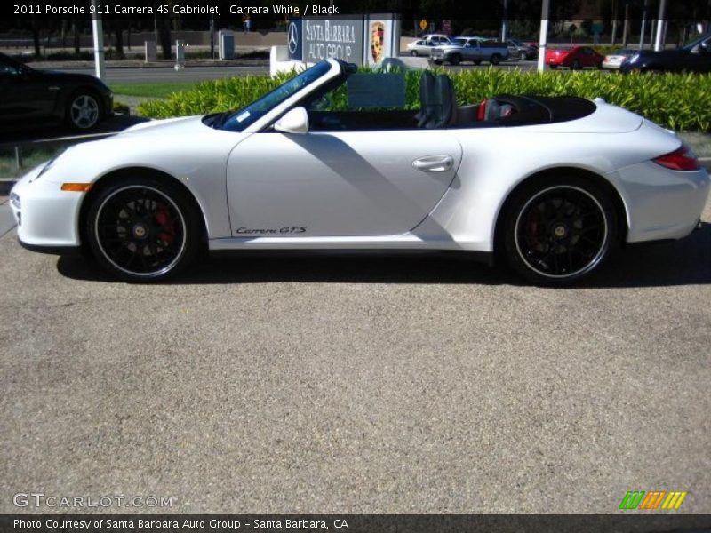Carrara White / Black 2011 Porsche 911 Carrera 4S Cabriolet