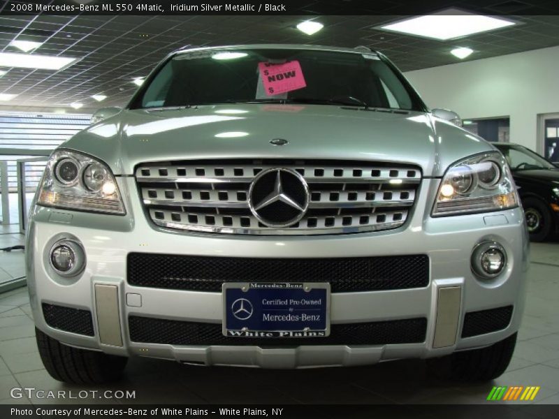 Iridium Silver Metallic / Black 2008 Mercedes-Benz ML 550 4Matic