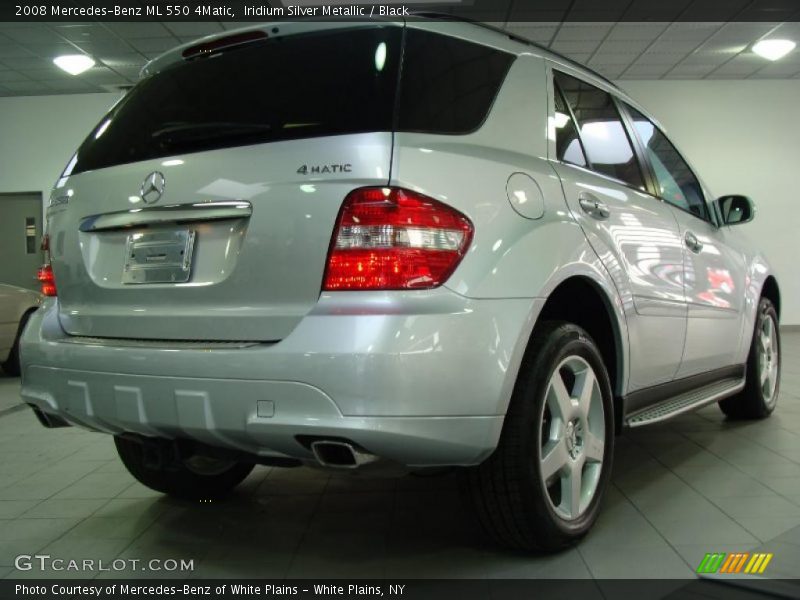Iridium Silver Metallic / Black 2008 Mercedes-Benz ML 550 4Matic
