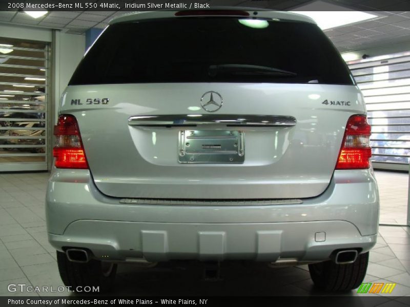 Iridium Silver Metallic / Black 2008 Mercedes-Benz ML 550 4Matic