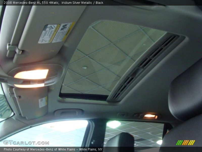 Iridium Silver Metallic / Black 2008 Mercedes-Benz ML 550 4Matic