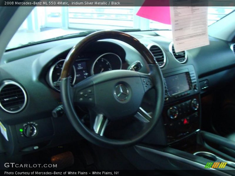 Iridium Silver Metallic / Black 2008 Mercedes-Benz ML 550 4Matic
