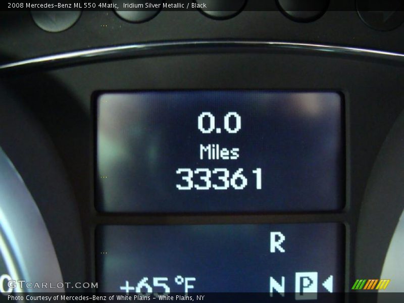 Iridium Silver Metallic / Black 2008 Mercedes-Benz ML 550 4Matic