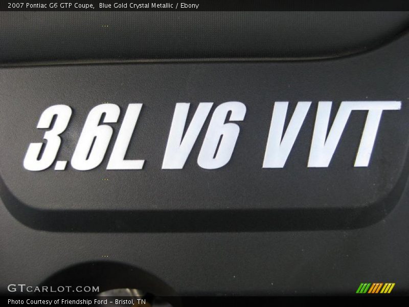  2007 G6 GTP Coupe Engine - 3.6 Liter DOHC 24 Valve VVT V6