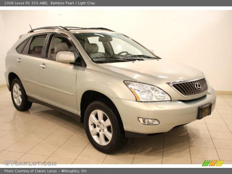 Bamboo Pearl / Light Gray 2008 Lexus RX 350 AWD