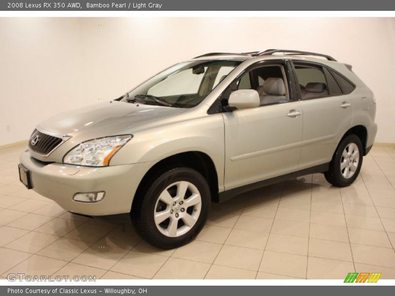 Bamboo Pearl / Light Gray 2008 Lexus RX 350 AWD