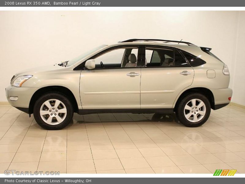 Bamboo Pearl / Light Gray 2008 Lexus RX 350 AWD