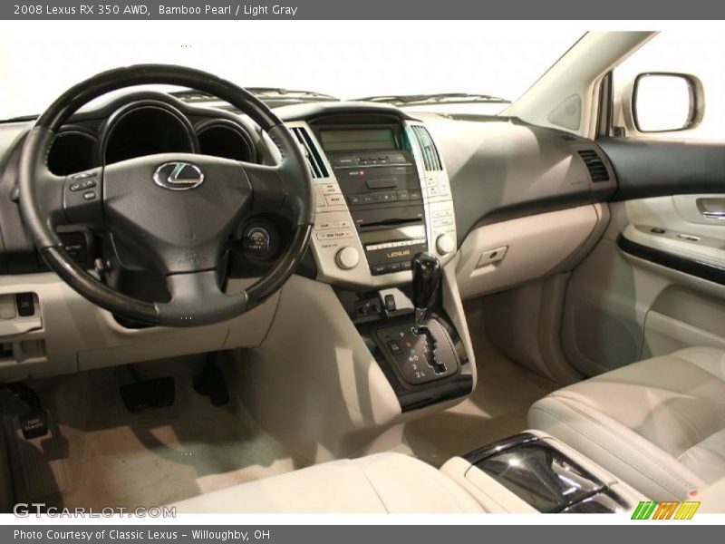 Bamboo Pearl / Light Gray 2008 Lexus RX 350 AWD