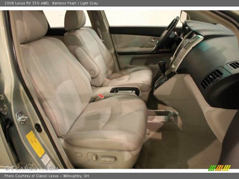 Bamboo Pearl / Light Gray 2008 Lexus RX 350 AWD